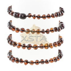 Amber bracelet baroque polished